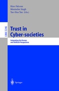 Cover: Trust in Cyber-societies - Springer