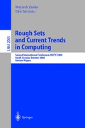 Cover: Rough Sets and Current Trends in Computing - Springer