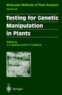 Cover: Testing for Genetic Manipulation in Plants - Springer