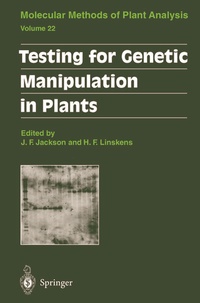 Enlarge image Cover: Testing for Genetic Manipulation in Plants - Springer
