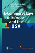 Cover: E-Commerce Law in Europe and the USA - Springer