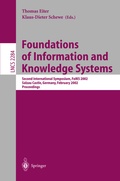 Cover: Foundations of Information and Knowledge Systems - Springer