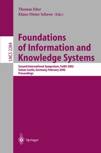 Enlarge image Cover: Foundations of Information and Knowledge Systems - Springer