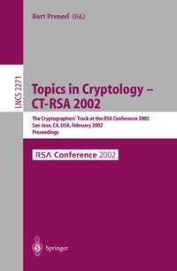Enlarge image Cover: Topics in Cryptology - CT-RSA 2002 - Springer