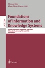 Cover: Foundations of Information and Knowledge Systems - Springer