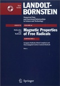 Cover: Inorganic Radicals, Metal Complexes and Nonconjugated Carbon Centered Radicals 2 - Springer