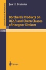 Cover: Borcherds Products on O(2,l) and Chern Classes of Heegner Divisors - Springer