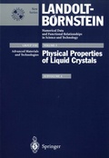 Cover: Physical Properties of Liquid Crystals - Springer