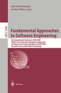 Cover: Fundamental Approaches to Software Engineering - Springer