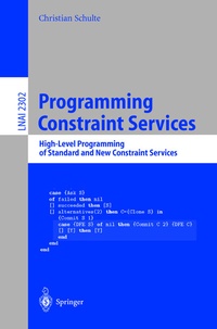 Abbildung von: Programming Constraint Services - Springer