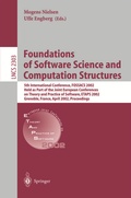 Cover: Foundations of Software Science and Computation Structures - Springer