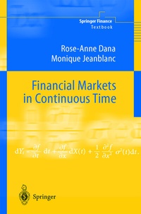 Enlarge image Cover: Financial Markets in Continuous Time - Springer