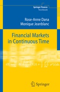 Cover: Financial Markets in Continuous Time - Springer