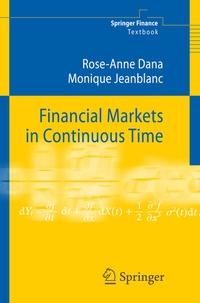 Enlarge image Cover: Financial Markets in Continuous Time - Springer