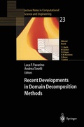 Cover: Recent Developments in Domain Decomposition Methods - Springer