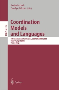 Enlarge image Cover: Coordination Models and Languages - Springer