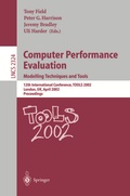 Cover: Computer Performance Evaluation: Modelling Techniques and Tools - Springer