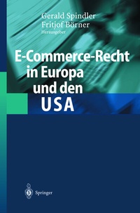 Abbildung von: E-Commerce-Recht in Europa und den USA - Springer