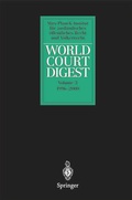 Cover: World Court Digest - Springer