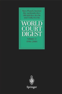 Enlarge image Cover: World Court Digest - Springer