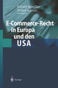 Cover: E-Commerce-Recht in Europa und den USA - Springer