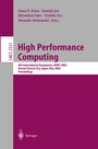 Cover: High Performance Computing - Springer