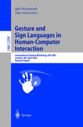 Cover: Gesture and Sign Languages in Human-Computer Interaction - Springer