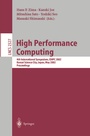 Cover: High Performance Computing - Springer