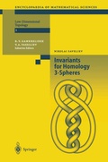 Cover: Invariants of Homology 3-Spheres - Springer