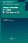 Cover: Medizinrechtliche Probleme der Humangenetik - Springer