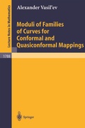 Cover: Moduli of Families of Curves for Conformal and Quasiconformal Mappings - Springer