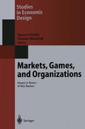Cover: Markets, Games, and Organizations - Springer