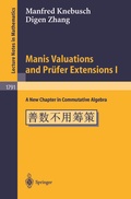 Cover: Manis Valuations and Pr&uuml;fer Extensions I - Springer