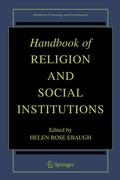 Cover: Handbook of Religion and Social Institutions - Springer