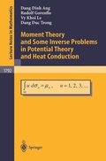 Cover: Moment Theory and Some Inverse Problems in Potential Theory and Heat Conduction - Springer