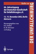 Cover: 66. Jahrestagung der Deutschen Gesellschaft f&uuml;r Unfallchirurgie e. V. - Springer