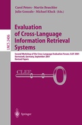 Cover: Evaluation of Cross-Language Information Retrieval Systems - Springer