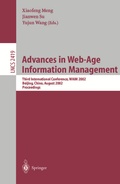 Cover: Advances in Web-Age Information Management - Springer