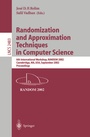 Cover: Randomization and Approximation Techniques in Computer Science - Springer