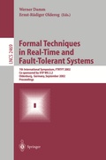 Cover: Formal Techniques in Real-Time and Fault-Tolerant Systems - Springer