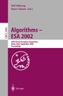 Cover: Algorithms - ESA 2002 - Springer