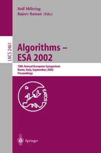Enlarge image Cover: Algorithms - ESA 2002 - Springer