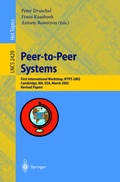 Cover: Peer-to-Peer Systems - Springer