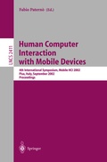 Cover: Human Computer Interaction with Mobile Devices - Springer