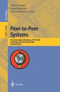 Cover: Peer-to-Peer Systems - Springer