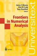 Cover: Frontiers in Numerical Analysis - Springer