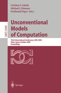 Enlarge image Cover: Unconventional Models of Computation - Springer