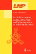 Cover: Particle Scattering, X-Ray Diffraction, and Microstructure of Solids and Liquids - Springer