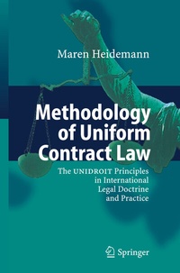 Abbildung von: Methodology of Uniform Contract Law - Springer