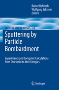 Cover: Sputtering by Particle Bombardment - Springer